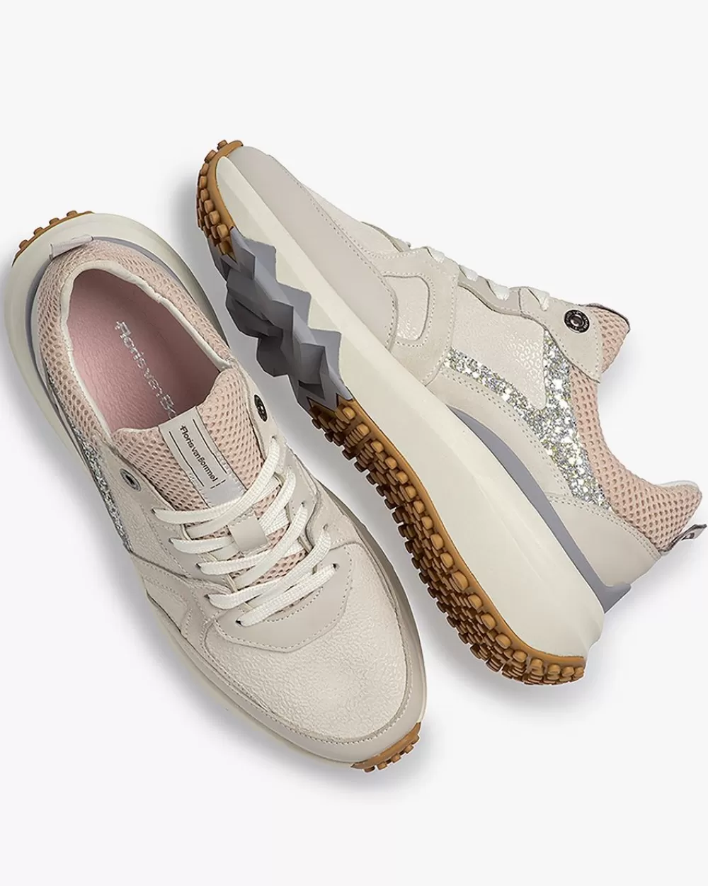 Floris van Bommel Sneaker></noscript>Curvi 01.23 Weiße Kombi